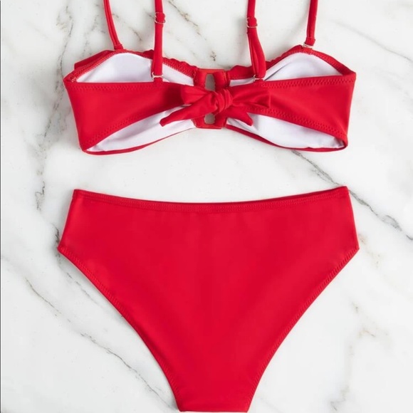 Ruffle Trim Bikini Swimsuit - Picture 3 of 3